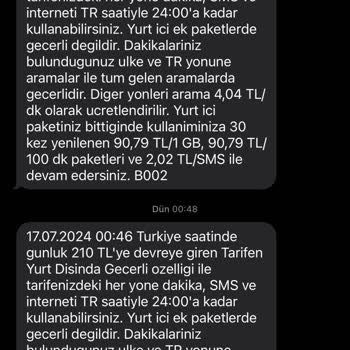 Turkcell Yurt Dışı Paketi Türkiye Saati Değil Gidilen Ülkeye Göre