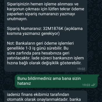 Maliav Butik (instagram: maliavdesign) Maliav Butik'ten Sipariş Ve Ödeme Problemleri