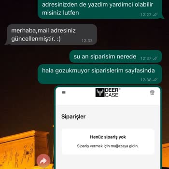 Deercase Sipariş Takibi Konusunda Yardımcı Olmuyor