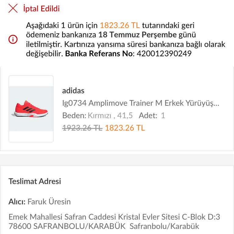 Trendyol'un Siparişimi Keyfi İptal Etmesi