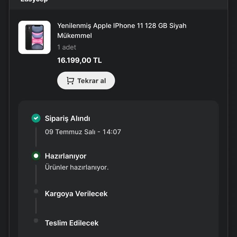 Alışgidiş Sitesi Üzerinden Yapılan İşlem!