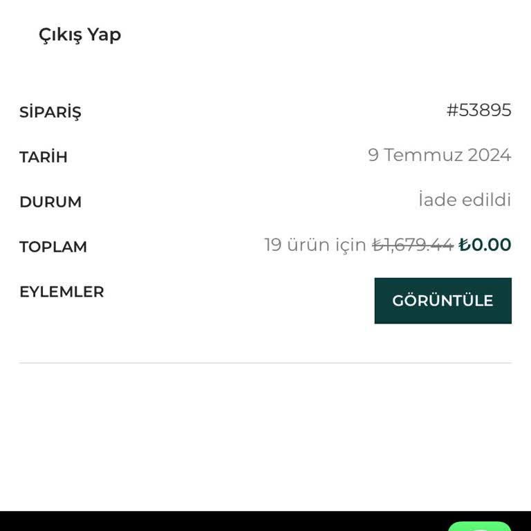 Melse Toptan Takı Para İade Edilmemesi