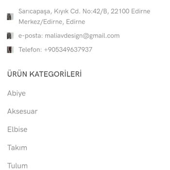 Maliav Butik (instagram: maliavdesign) Siparişimle İlgili İletişim Sorunları