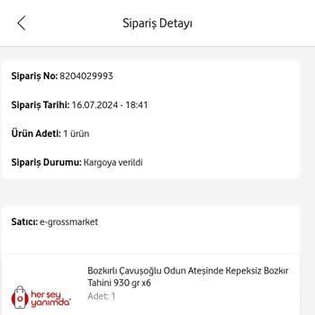 E-grossmarket Hatalı Ve Eksik Ürün Siparişi