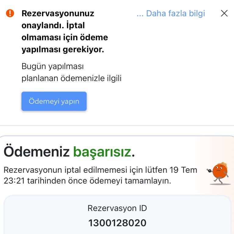 Agoda.com Ödeme Yapıldı Onay Verilmedi