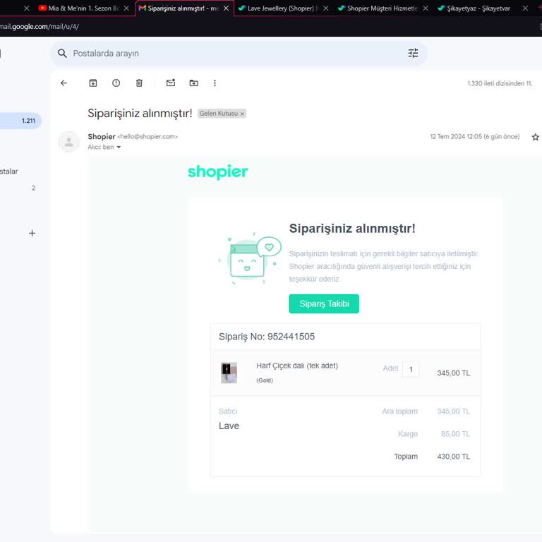 Shopier Ürünüm Kargoya Verilmiyor