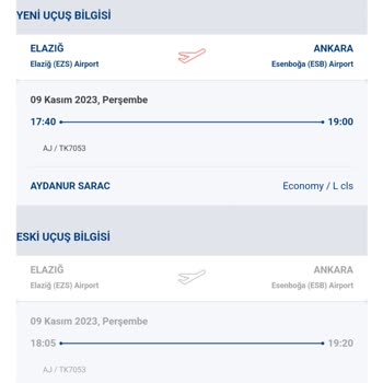 THY Ve Jetin Açığa Alınan Biletler Konusundaki Aktarma Uygulaması.