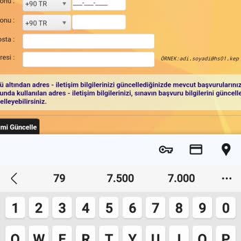 ÖSYM Bilgi Güncelleme De Telefon Kodlarında +90 Yok Güncelleme Yapamıyorum