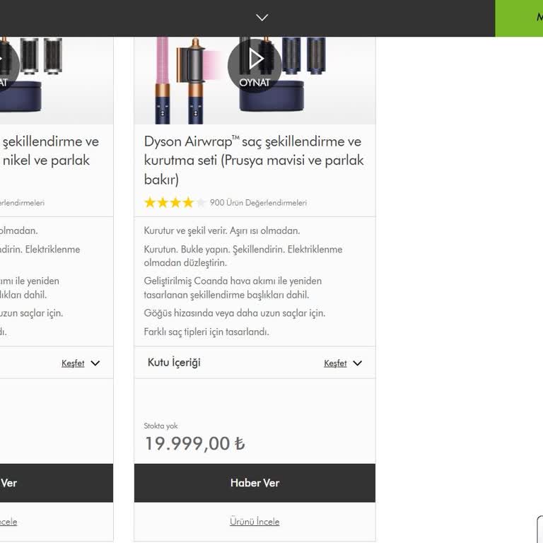 Dyson Airwrap Online Stok Sorunu