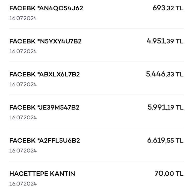 Facebook Akbank Hesabımdan Para Çekiyor