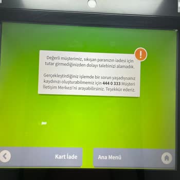 Garanti Bankası ATM'de Para Sıkışma Sorunu