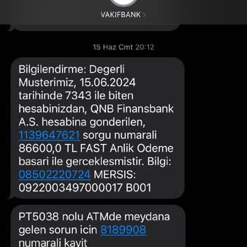 VakıfBank/PTT ATM Paramı Yuttu