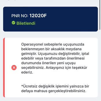 AJet (Anadolu Jet) Uçuş Saati Değişikliği Ve İptal Talebi Sorunu