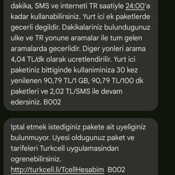Turkcell Yurt Dışı Kullanımı