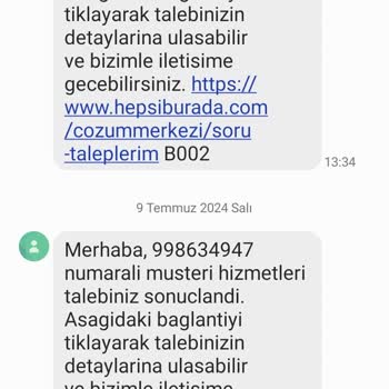 Hepsiburada Ürünüm 1 Aydır Ortada Yok
