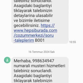 Hepsiburada Ürünüm 1 Aydır Ortada Yok