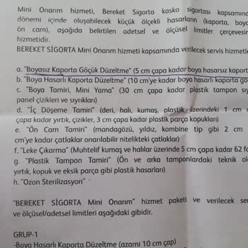 Bereket Sigorta Mini Onarım Yapmamak İçin Bahane Arıyor