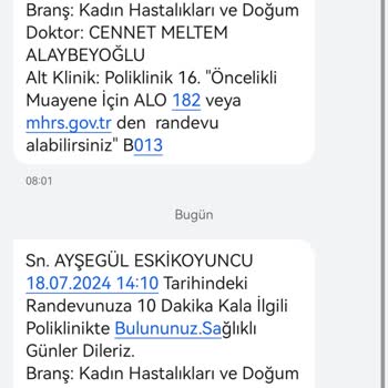 Cengiz Gökçek Kadın Doğum ve Çocuk Hastalıkları Hastanesi Randevu Sistemi Ve Doktor Eksikliği Mağduriyeti