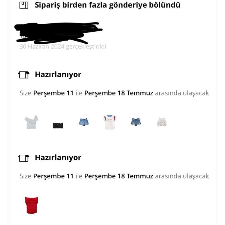 Stradivarius Siparişimin Hala Kargolanmaması