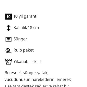 IKEA Sünger Yatak Kılıfı