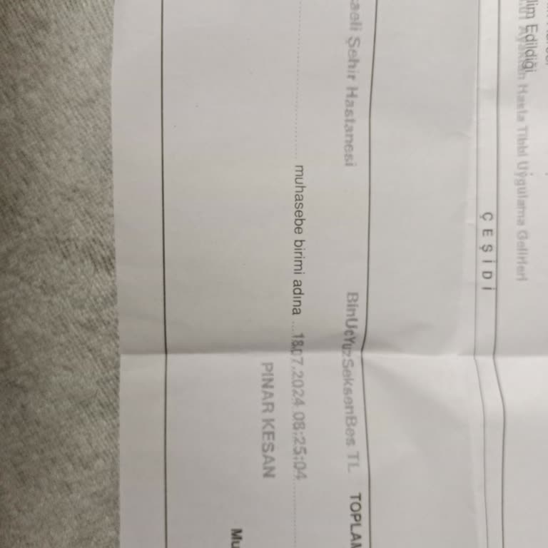 Kocaeli Şehir Hastanesi'ni Vezne Bölümü