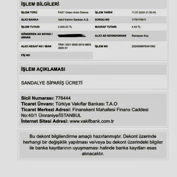 Sandalyeciiniz Instagram'da Sipariş Verdiğim Emzirme Sandalyesi Teslim Edilmedi