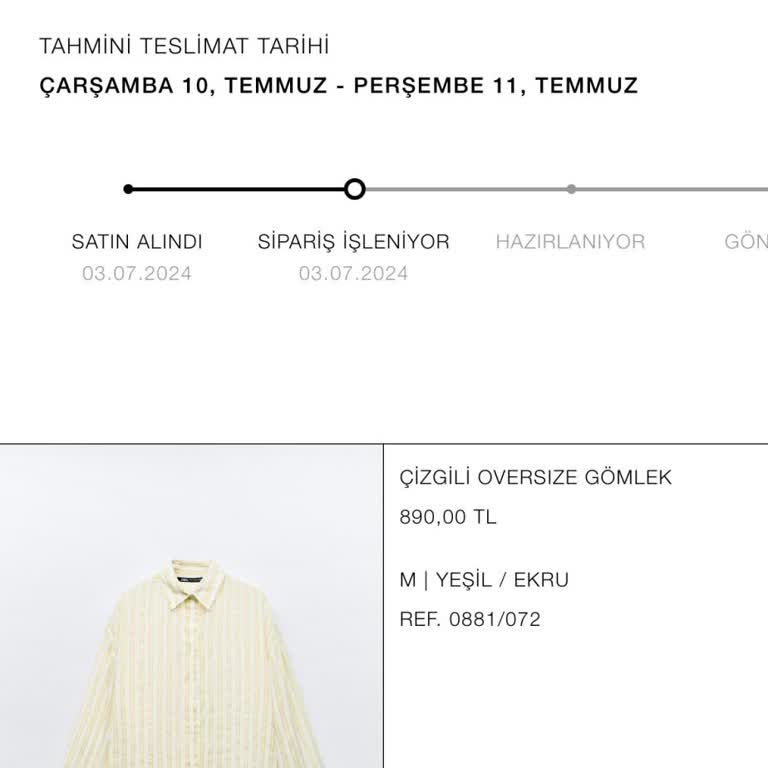 Zara Siparişimi Göndermiyor, 15 Gün Oldu