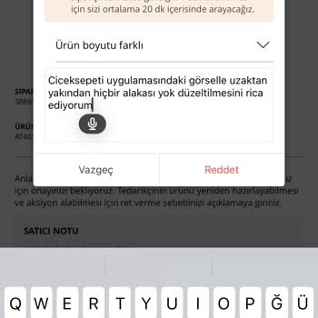 ÇiçekSepeti Görsel Farklılığı Ve Mağduriyet