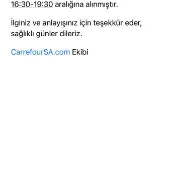 Carrefour SA Ürünleri İptal Ediyor.