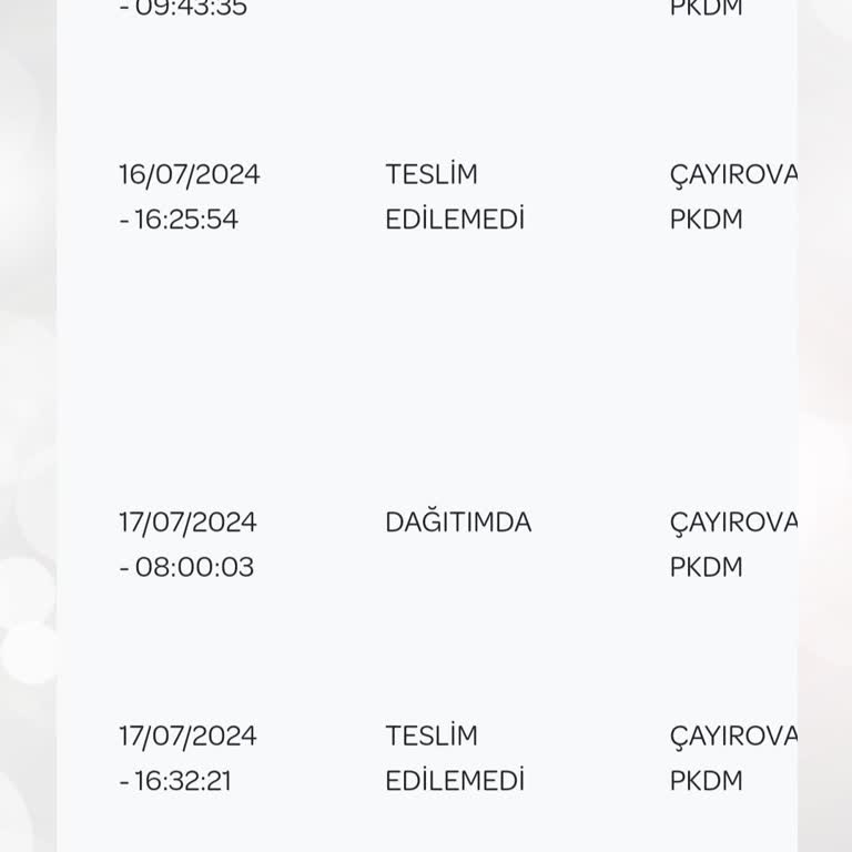 PTT Kargo Çayırova PTT' Nin Kargoyu Teslim Etmemesi