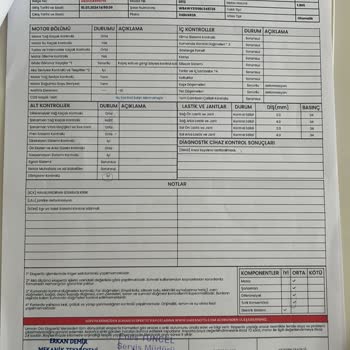 Umran Oto Ekspertiz Ekspertiz Raporundaki Eksiklikler Ve Müşteri Hizmetlerinde Sorun