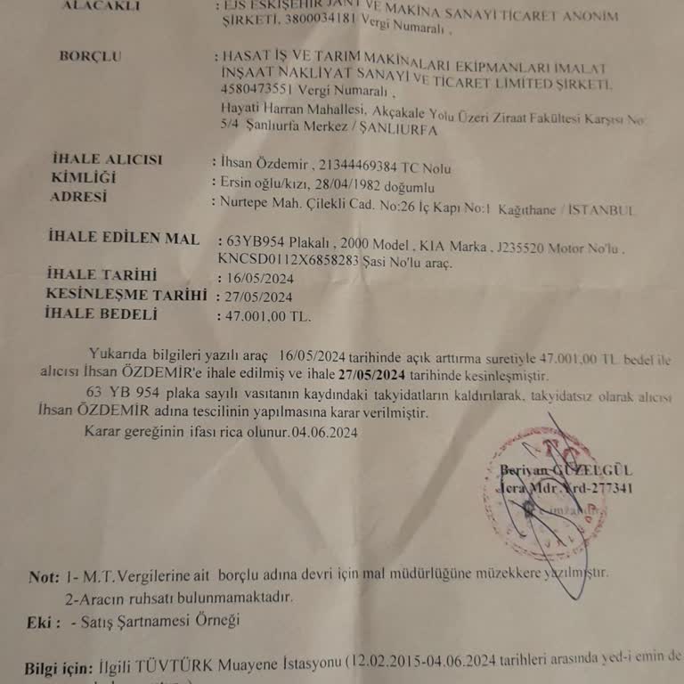 Tüvtürk Muayene Cezası Oyunu