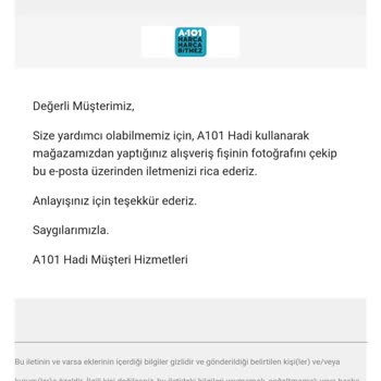 A101 Harca Kazan Yalanı