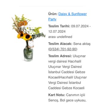 Taze Çiçek (tazecicek.com) Özensiz Paket Hazırlama, Solmuş Çiçekler Ve Geç Gönderilen Kargo.