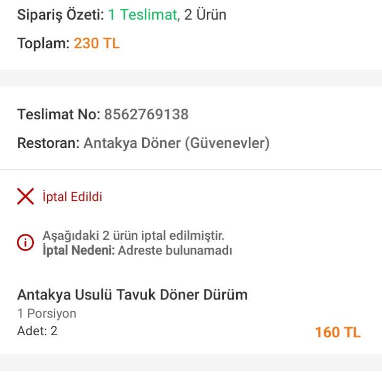 Trendyol Sipariş İptali Ve İade Sorunu