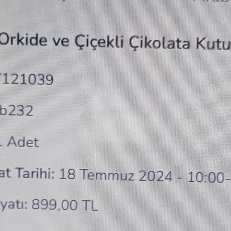 Çiçeksepeti.com Siparişi Teslim Etmedi