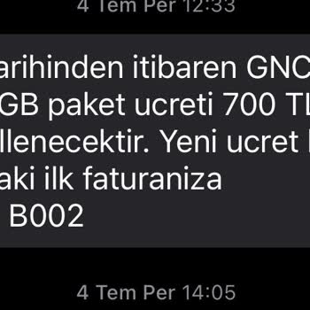 Turkcell Müşteri Fiyat Yanıltması