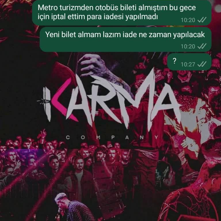 Metro Turizm Bilet İadesi Yapmıyor