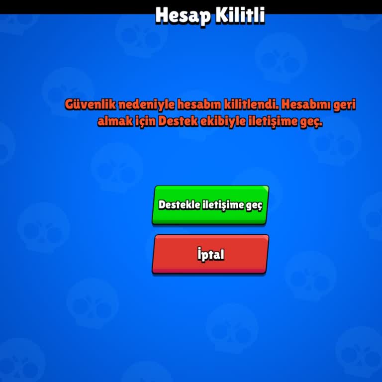 Supercell Brawl Stars'ta Hesabım Kilitlendi Ve Hesabımı Alamıyorum.