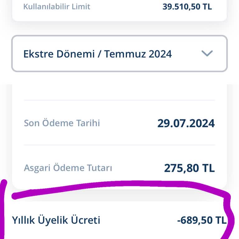 Denizbank Yıllık Kart Ücreti İadesi Talebi