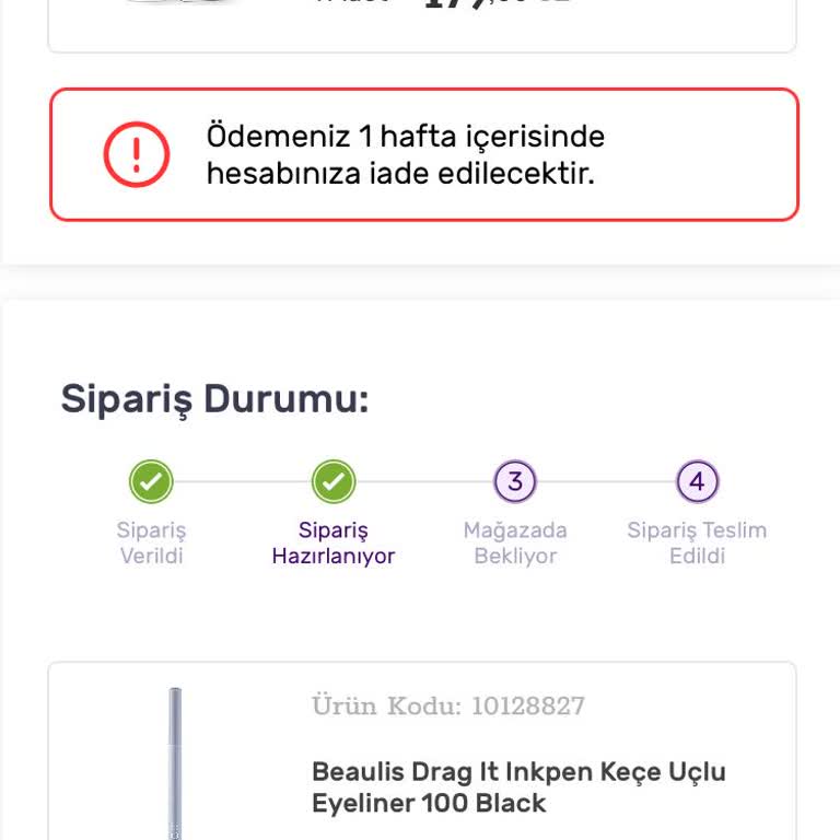Gratis Siparişlerimi Bir Türlü Getiremedi