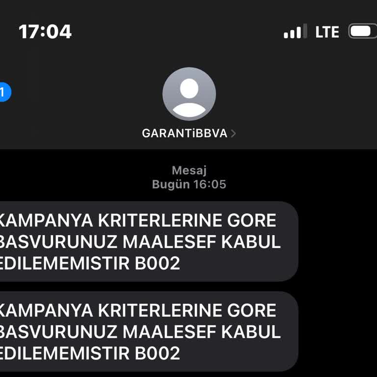 Garanti BBVA Mavişehir Şubesinin Kart Göndermek İçin Yalan Kampanya Uydurması