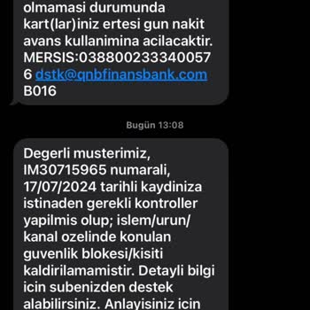 QNB Finansbank Paramı Çekemiyorum Ve Hesabım 1 Aydır Blokeli