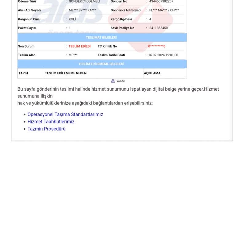 FLO Ayakkabı FLO Eksik Ürün Gönderimi