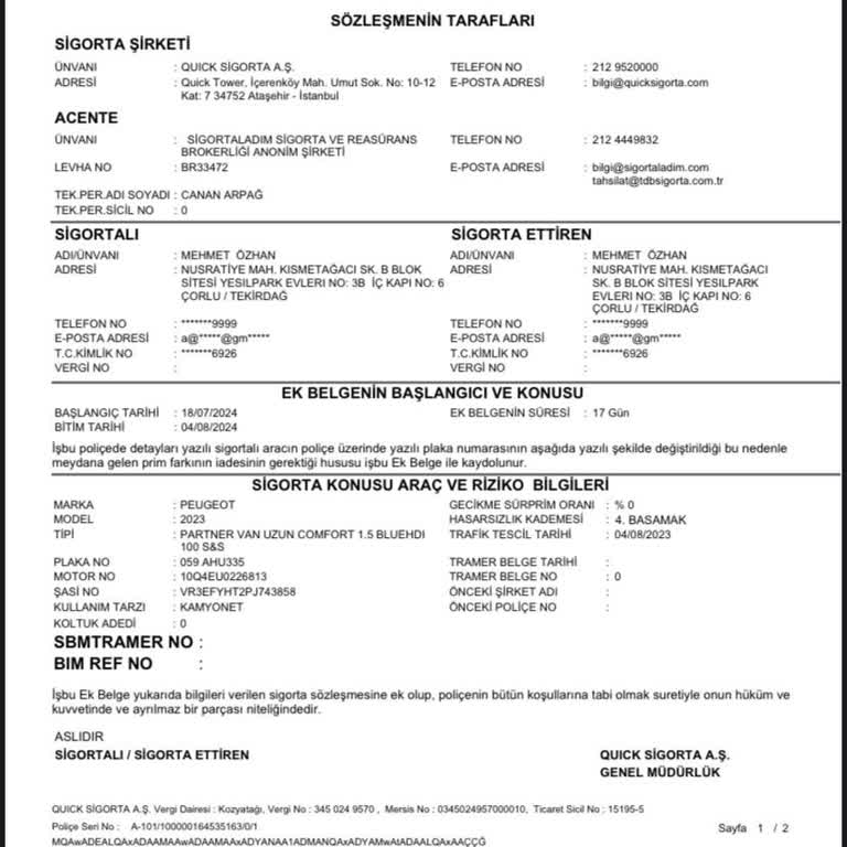 sigortaladım.com Sigorta İptali İçin