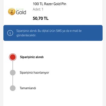 Vodafone Her Şey Yanımda Alınan Ürün Verilmedi