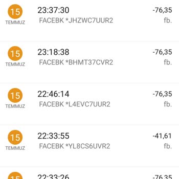 Facebook Ve Garanti BBVA Bilgimiz Dışında Ödeme Yapılması.