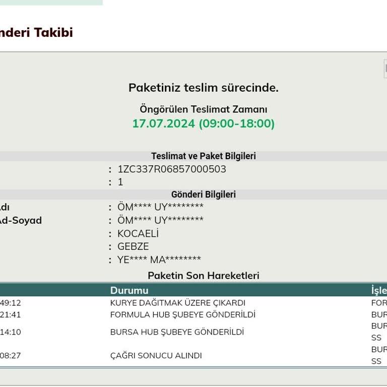 UPS Türkiye Teslimat Sorunları Ve Müşteri Mağduriyeti