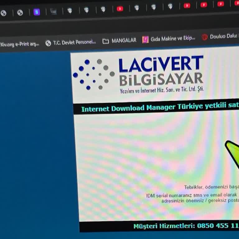 İnternet Download Manager (IDM) Lacivert Bilgisayar Idm Lisans İçin Kod Yollamıyor