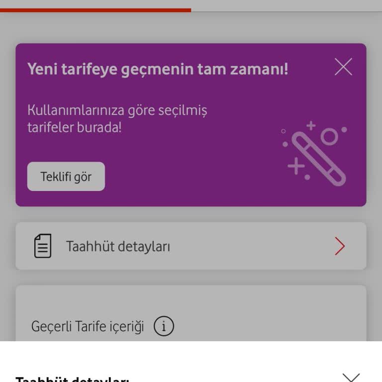 Vodafone Tarife Ücret Değişimi